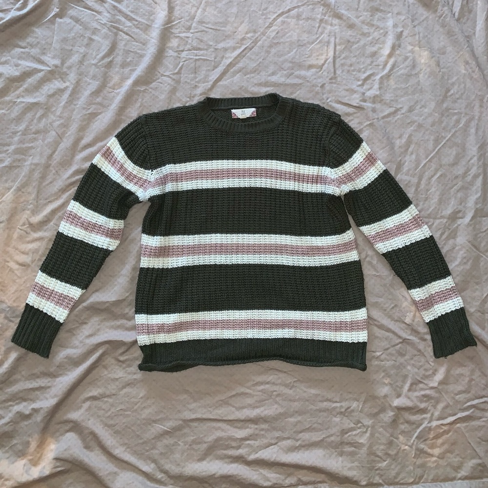 Pink Rose Knitted Sweater